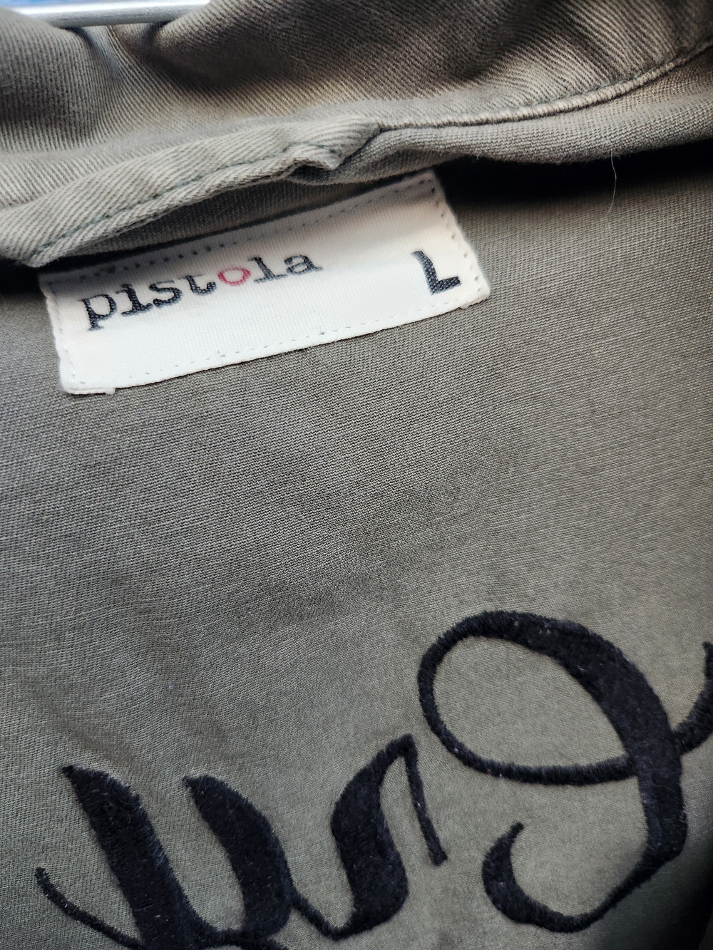 pistola Olive Green Utility Jacket with Front Flap Pockets - Picture 5 of 7